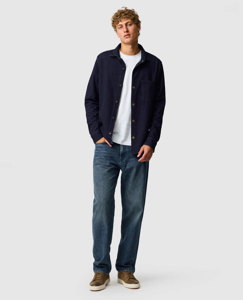 Windermere Shirt, INDIGO, Off Front