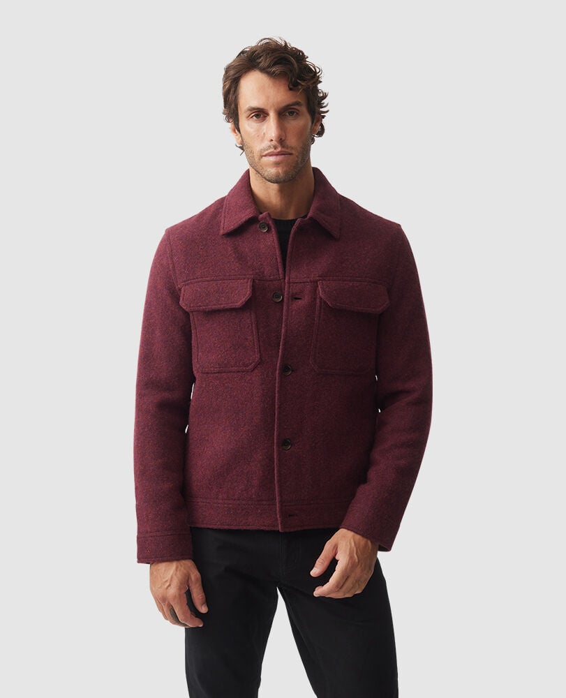 Park Island Jacket, BURGUNDY, Front