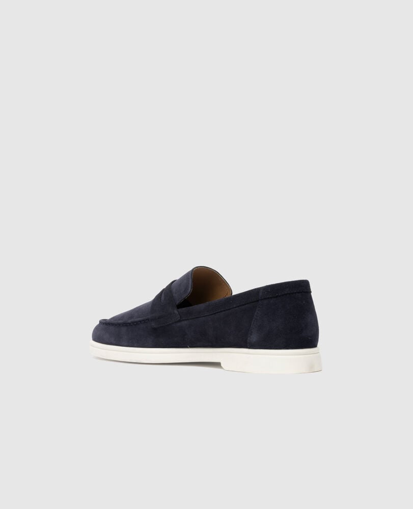 Marsden Bay Loafer, NAVY, Flat Lay
