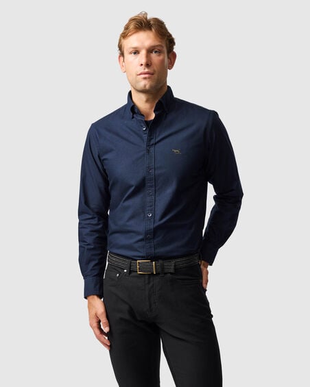 Gunn Oxford Sports Fit Shirt, ECLIPSE