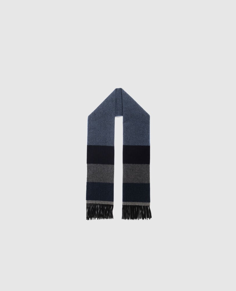 Frankton Stripe Scarf, SEA, Off Front