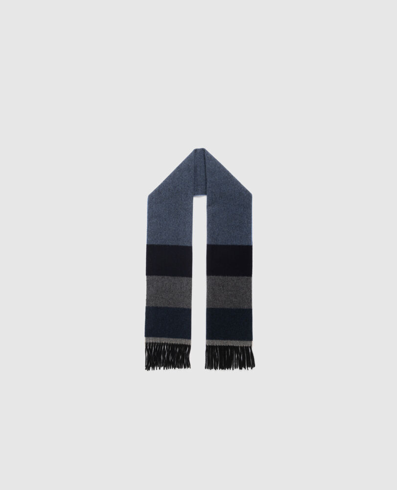 Frankton Stripe Scarf, SEA, Off Front