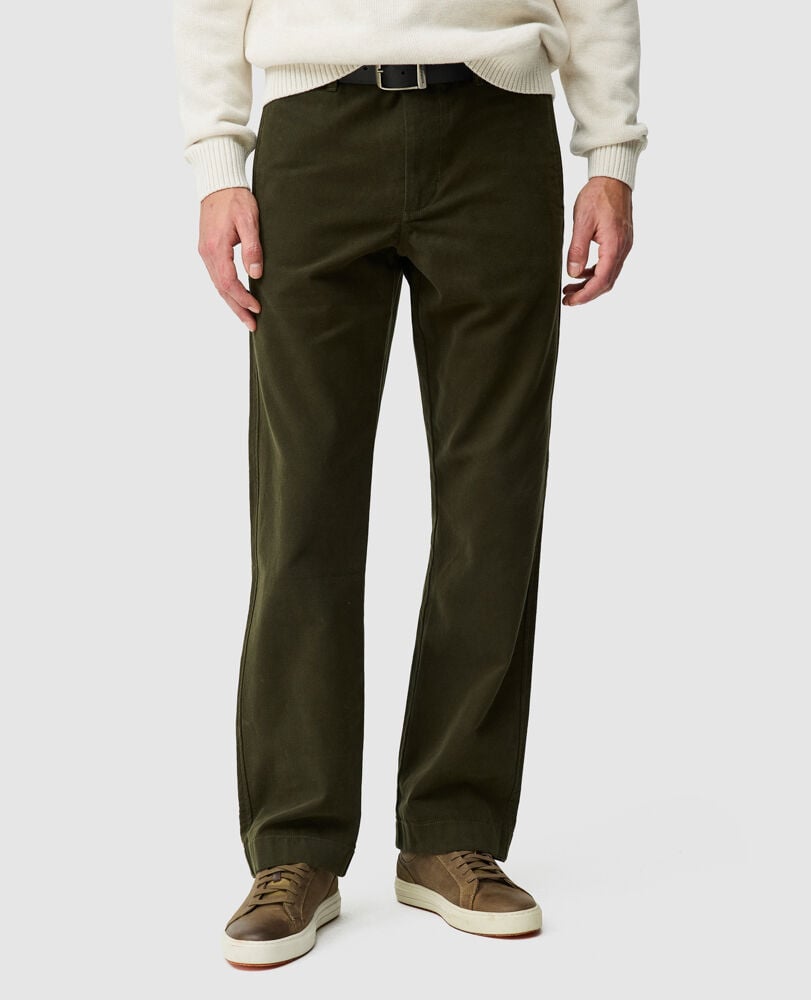 Clyde Relaxed Fit Pant, OLIVE, Front