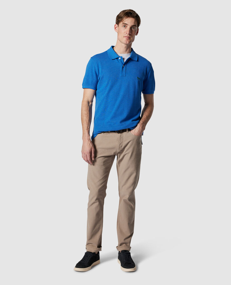 The Gunn Sports Fit Polo, LAPIS, Off Front