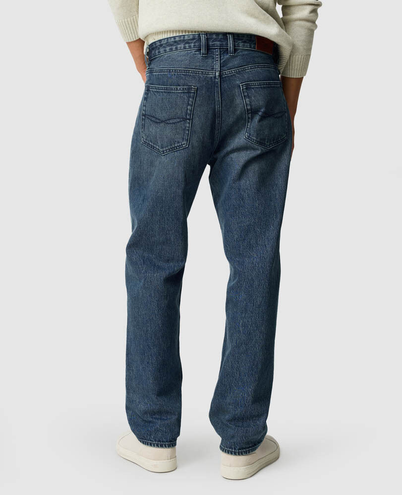 Dunearn Loose Fit Jean, WASHED INDIGO, Back