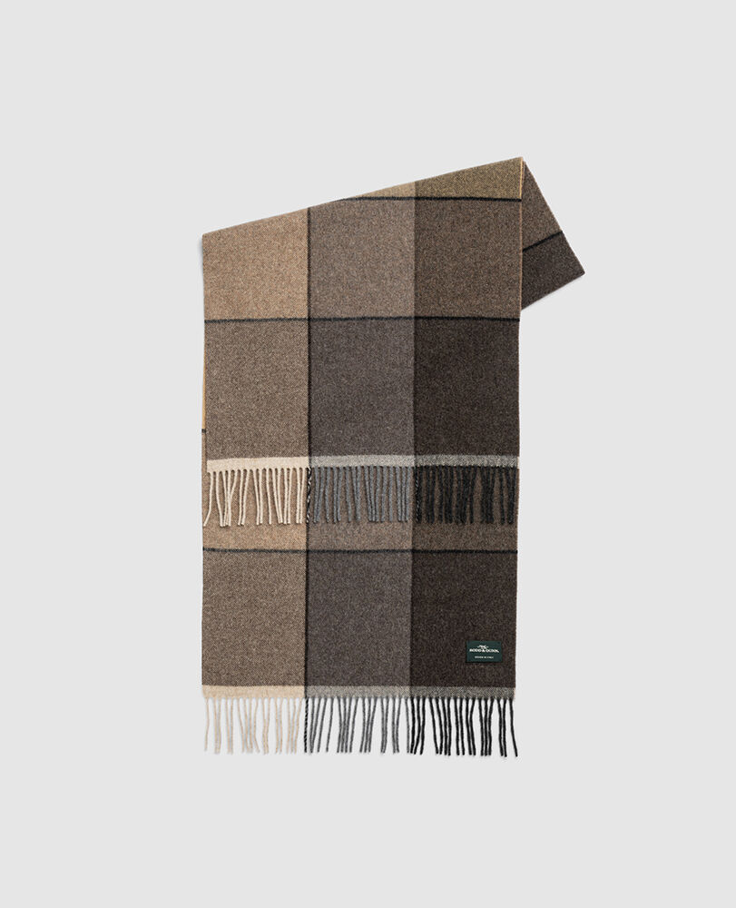 Jackson Street Scarf, TAUPE MULTI, Front