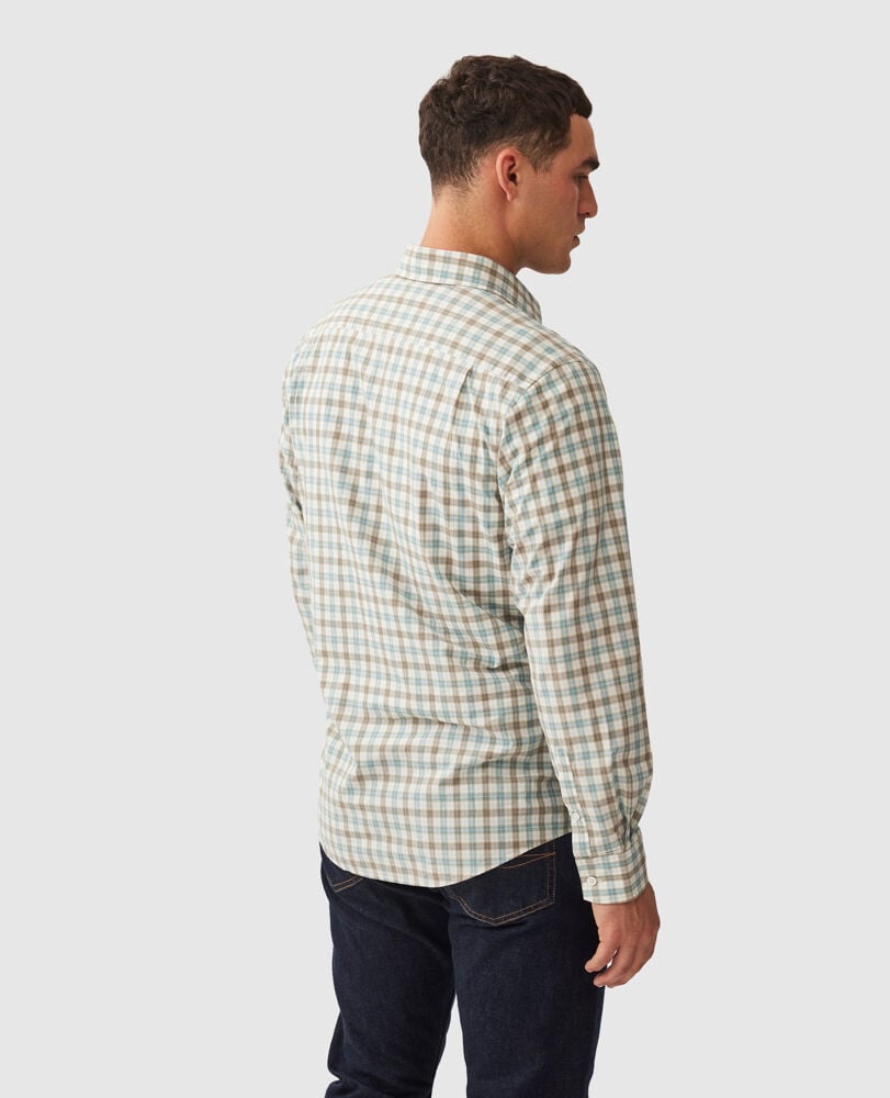 Dowling Bay Sports Fit Shirt, TAUPE, Back