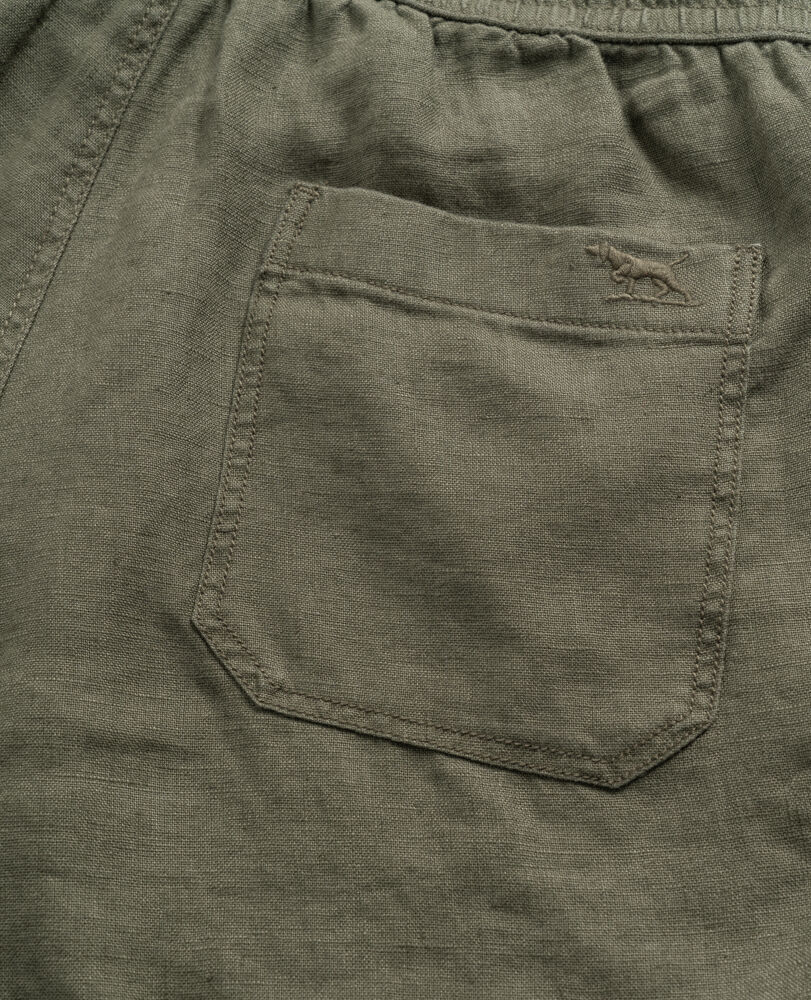 Linen 9" Resort Short, OLIVE