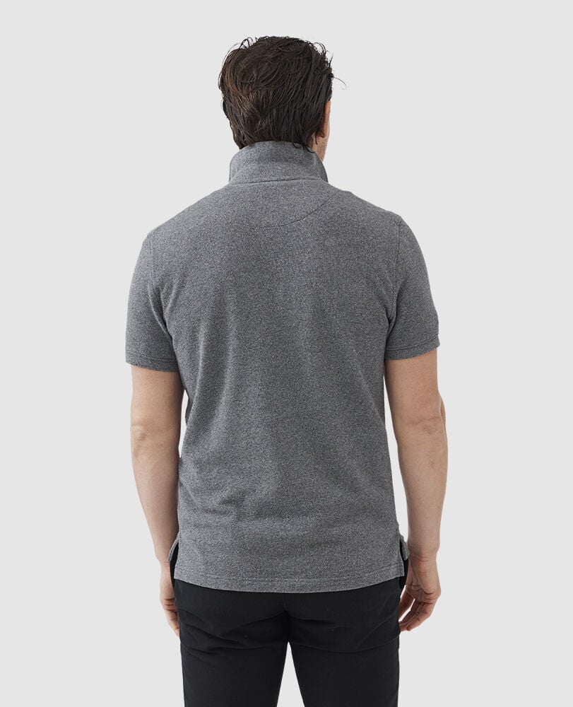 The Gunn Sports Fit Polo, TUNGSTEN, Back