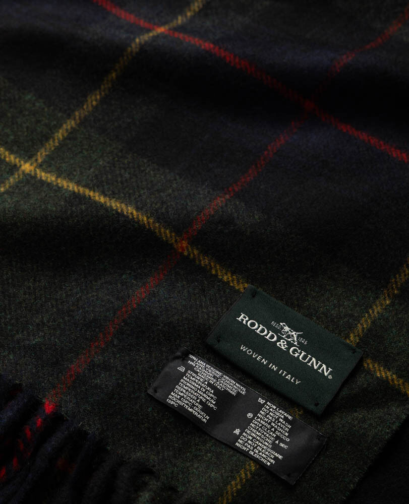 Jackman Scarf, NAVY GREEN MULTI, Back