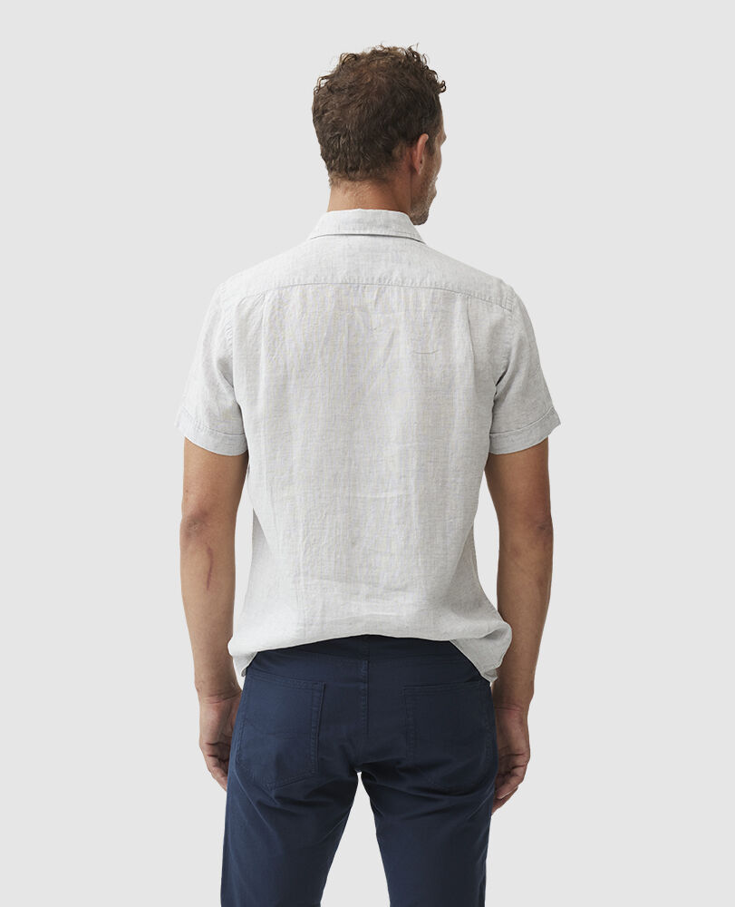 Chemise coupe sportive Palm Beach, VAPEUR, Back