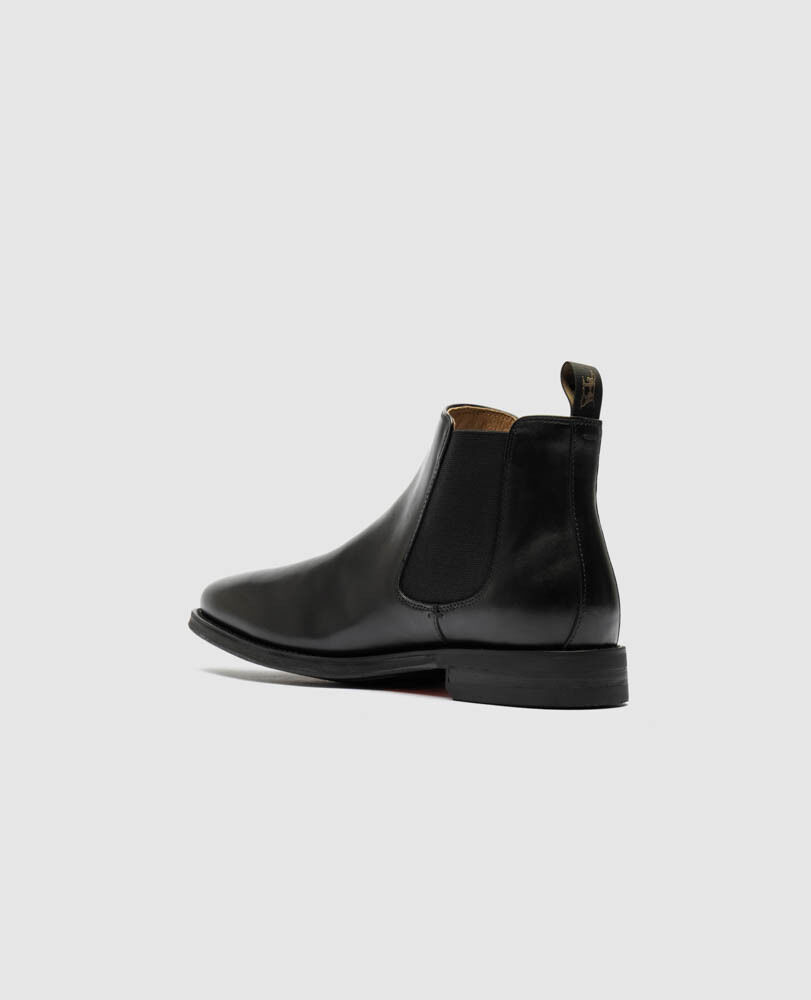 Russlands Chelsea Boot, NERO, Flat Lay