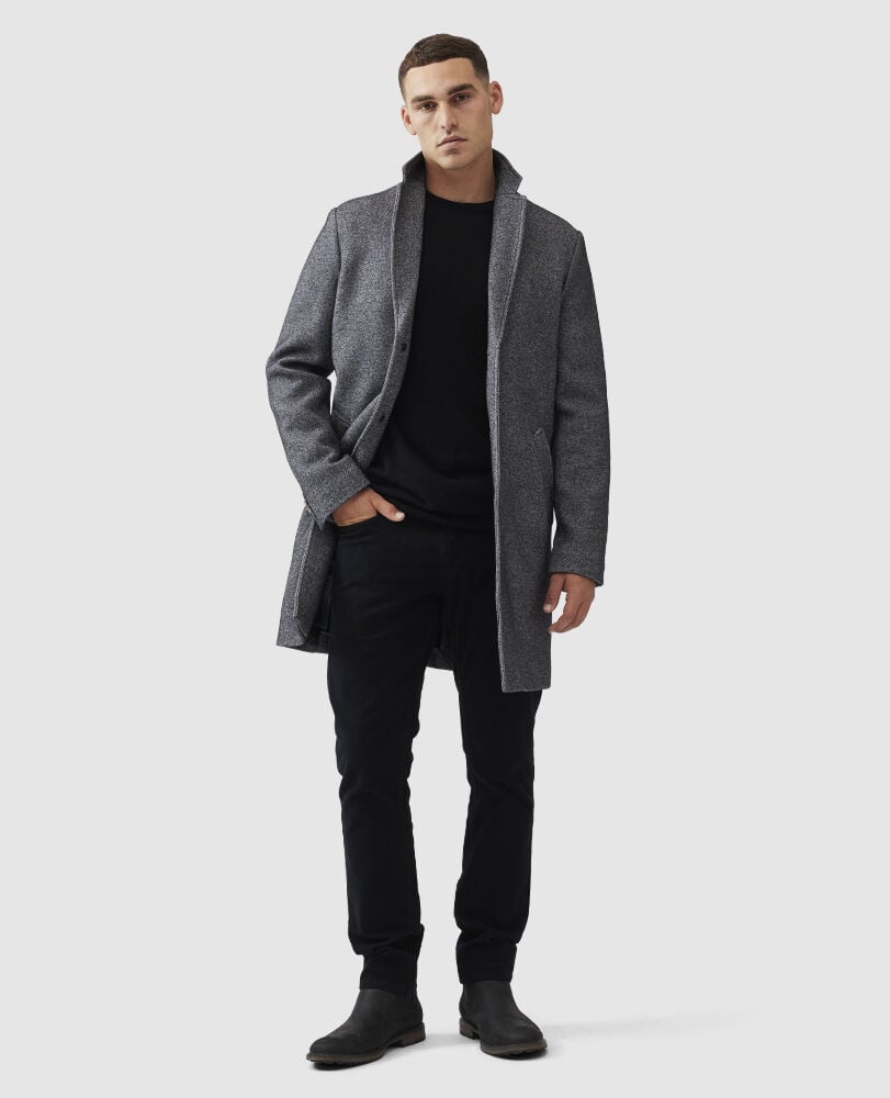 Queenstown Sweater, ONYX, Off Front