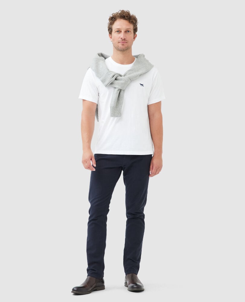 The Gunn T-Shirt , SNOW, Off Front
