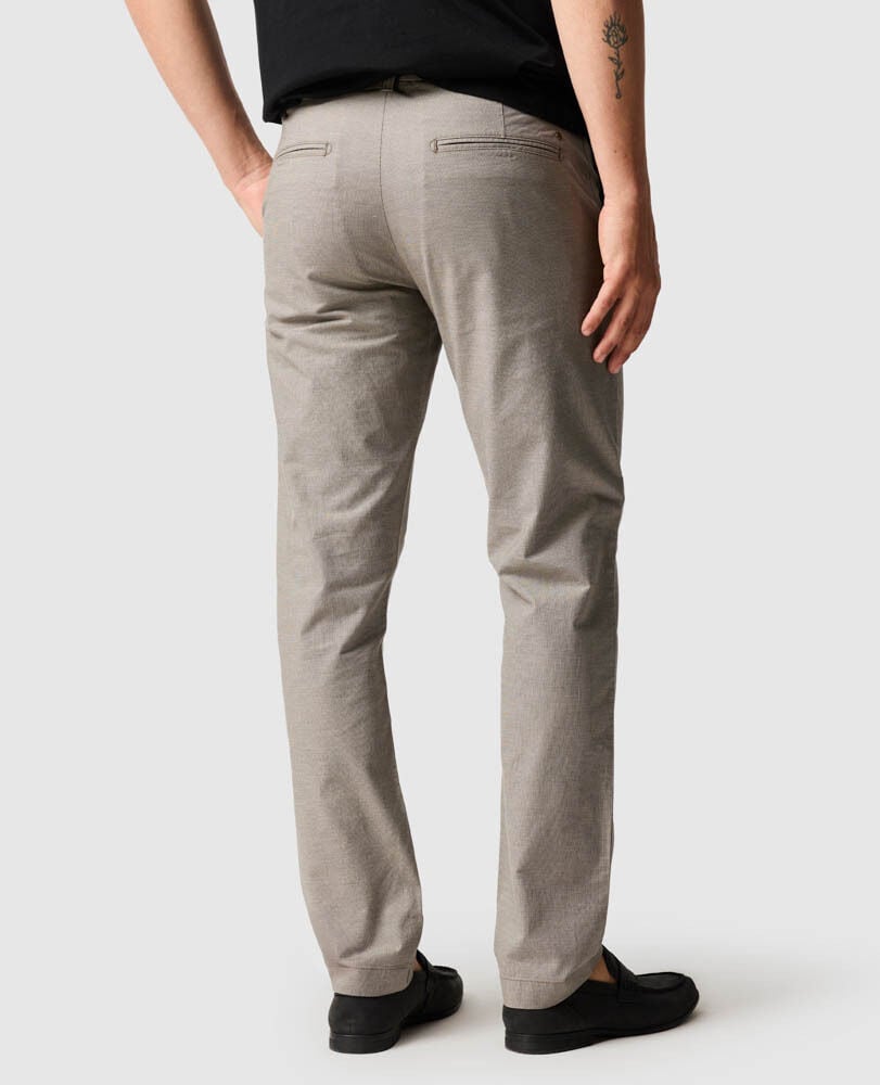 Pantalon droit chino Gunn, LATTE, Back