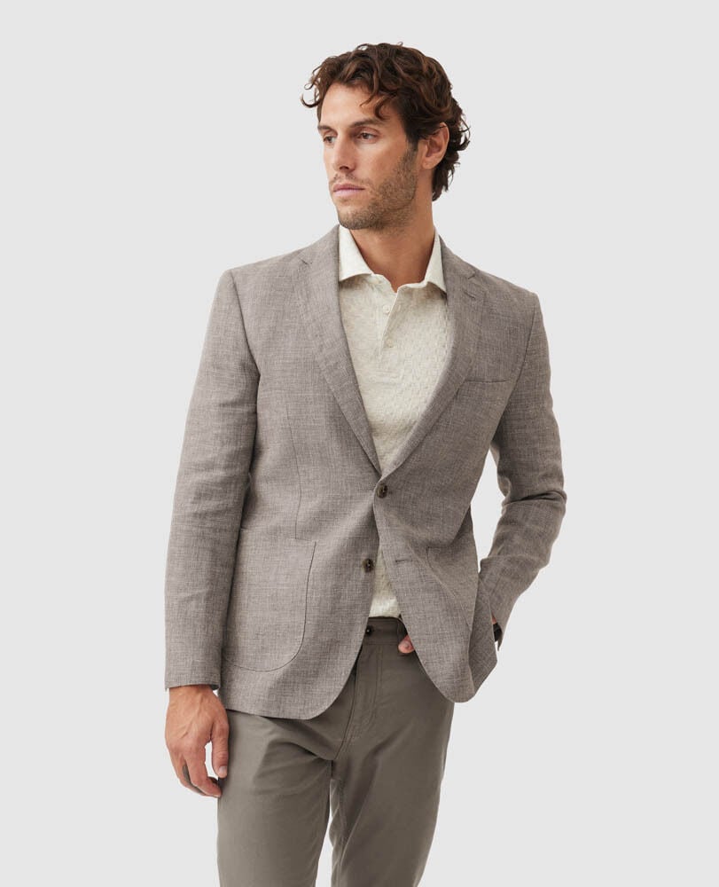 The Cascades Sports Fit Jacket, MINK, Front