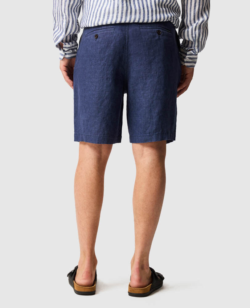 Resort Linen Short, MARINE, Back