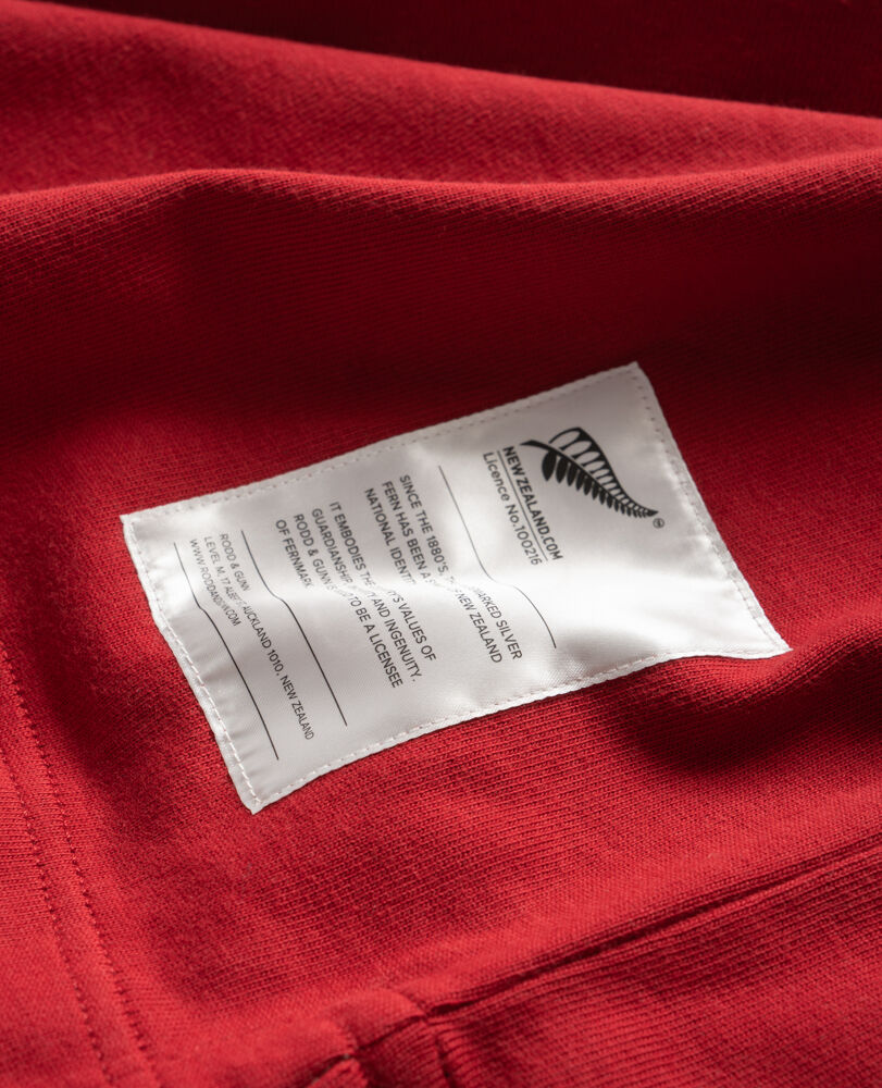 Fernmark Rugby Top, CURRANT, Detail 3