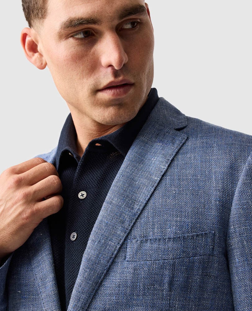 The Cascades Sports Fit Jacket, MARINA, Detail 3