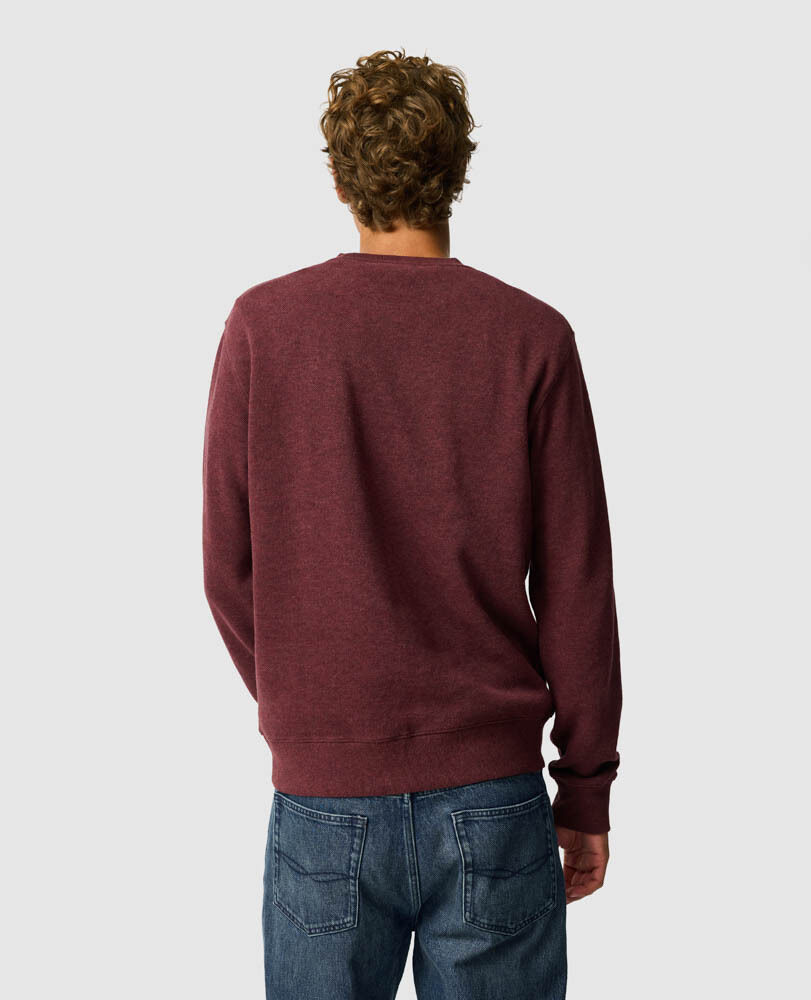 Gunn Crew Neck Sweat, RUST, Back