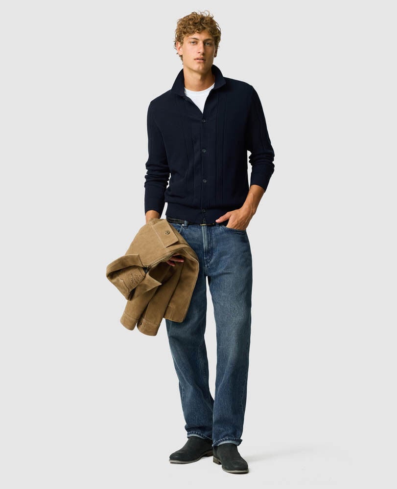 Quinns Flat Knit, MIDNIGHT, Off Front