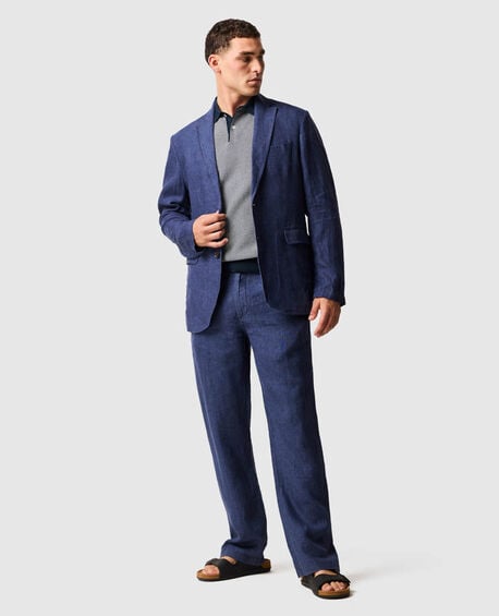 Resort Linen Jacket, MARINE
