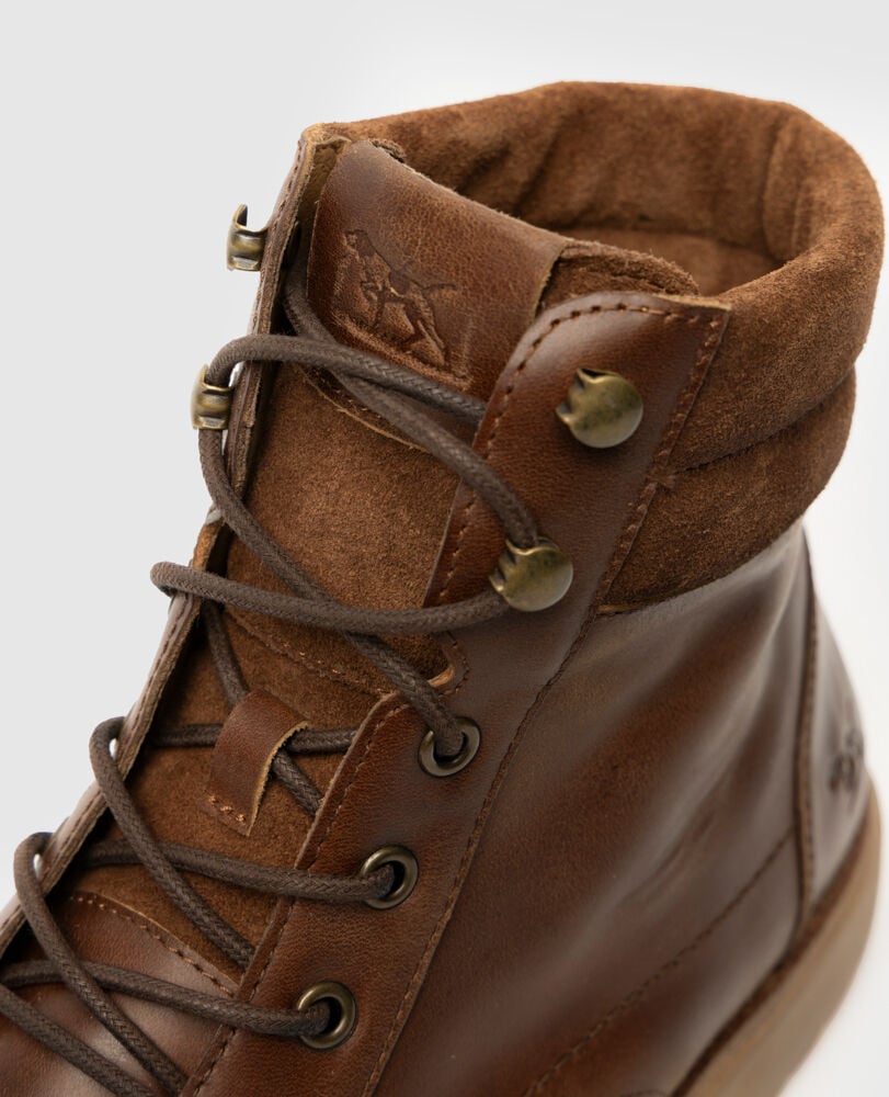Clearbrooke Military Boot, COFFEE, Detail 3