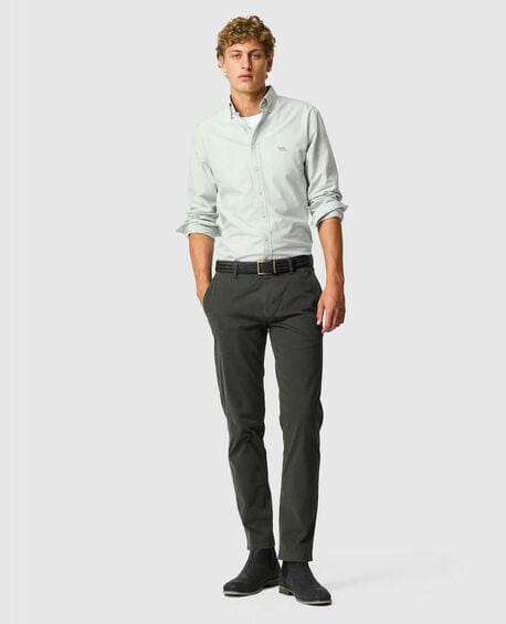Gunn Oxford Sports Fit Shirt, EUCALYPTUS