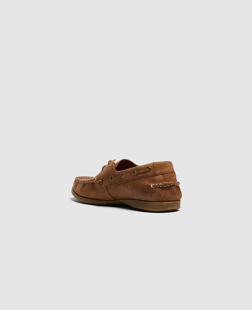 Gordons Bay Boat Shoe, BIRCH, Flat Lay