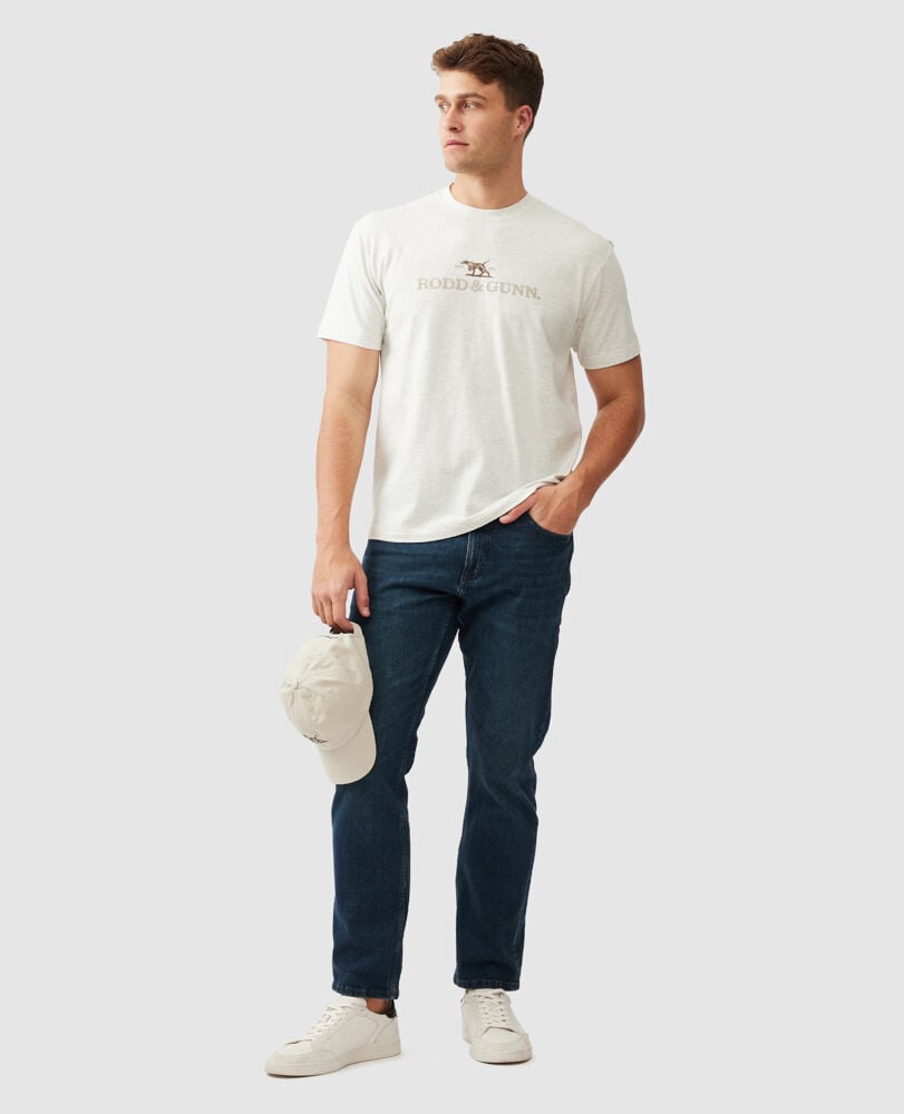 The Peaks Logo Tee, MARBLE, Off Front