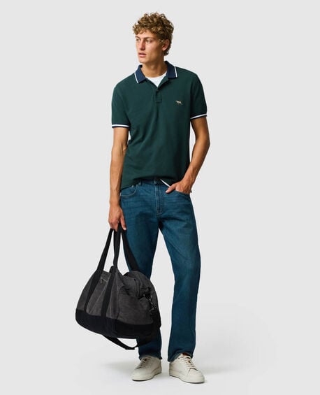 New Lynn Sports Fit Polo, FOREST