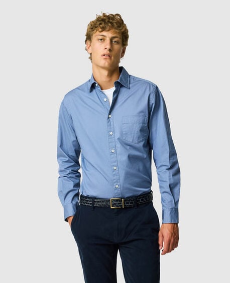 Mavis Lake Sports Fit Shirt, SKY