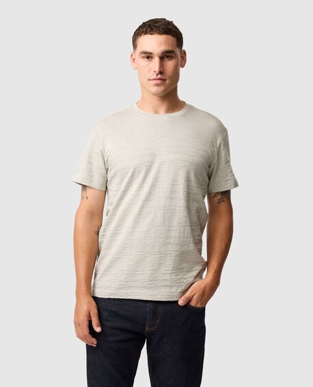 Leith Valley Sports Fit T-Shirt , STONE