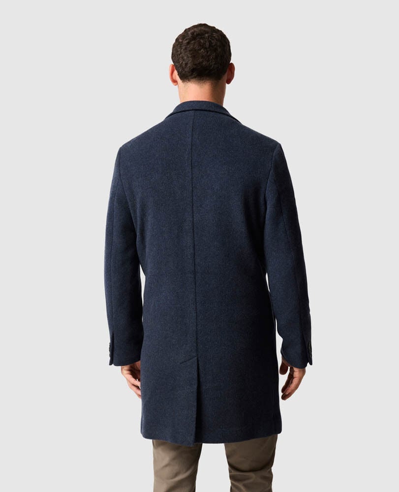 Colwood Coat, NAVY MARLE, Back