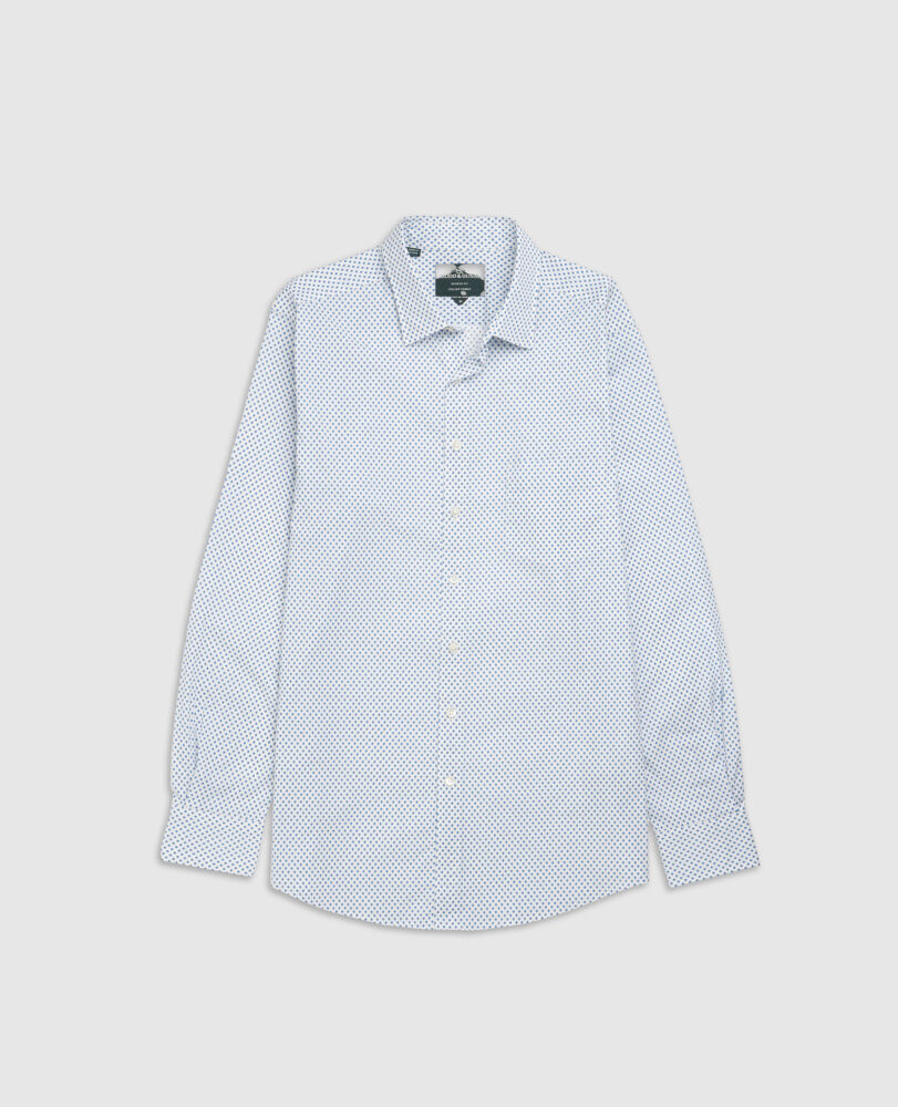 Chemise coupe sportive Samson Bay, NEIGE, Flat Lay