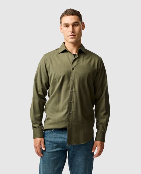 Esk Valley Sports Fit Shirt, PINE