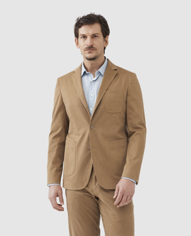Owen Valley Sports Fit Jacket, CAMEL, Front