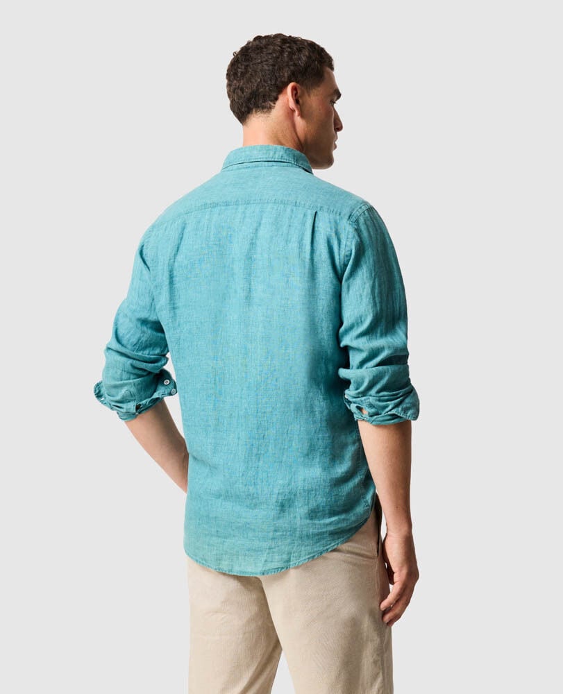 Coromandel Hemd mit sportlicher Passform, SAVANNE, Back