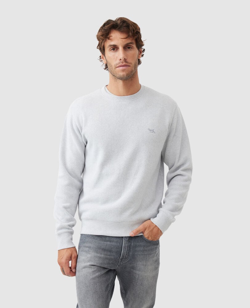 Gunn Crew Neck Sweat, ICE, Front