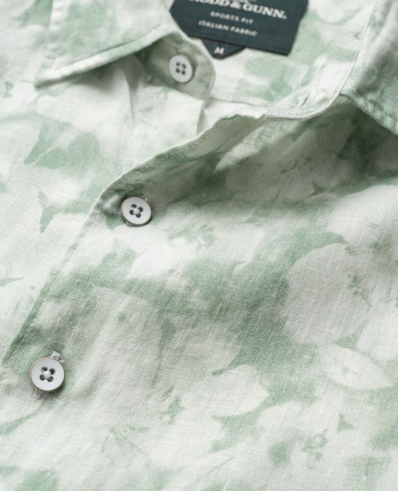 Springflat Hemd mit sportlicher Passform, PISTAZIE, Detail 2