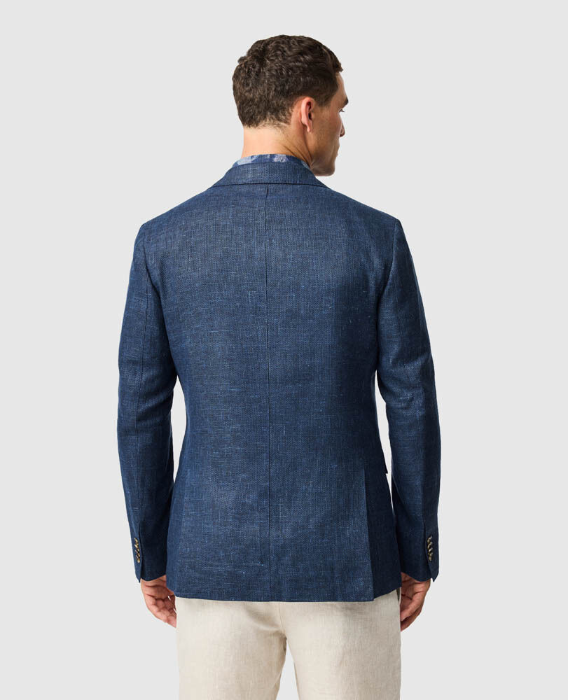 Maud Island Sports Fit Jacket, MARINE, Back