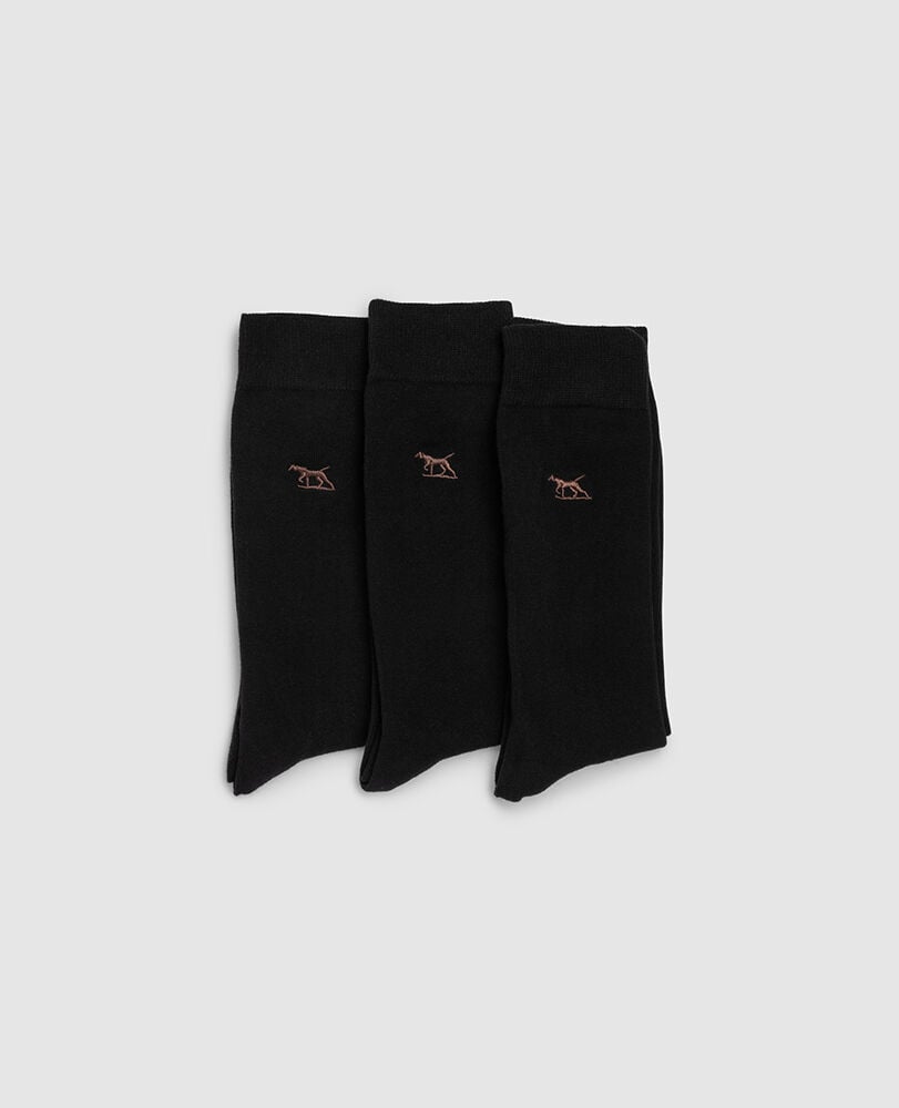 Dry Plains Three Pack Socks, ONYX, Front