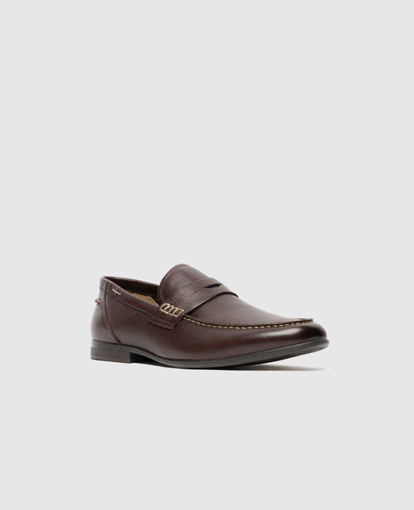 Mocassins St James, CHOCOLAT, Off Front