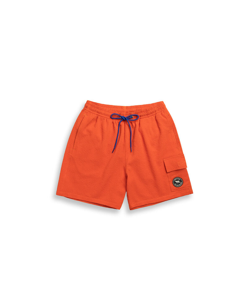 Winterton River Badeshorts, SONNENUNTERGANG, Flat Lay