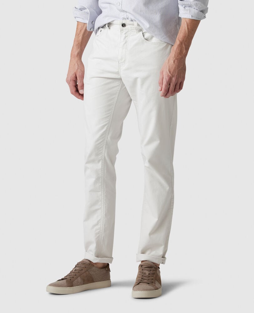 Gunn Straight Fit Jean, COCONUT, Front