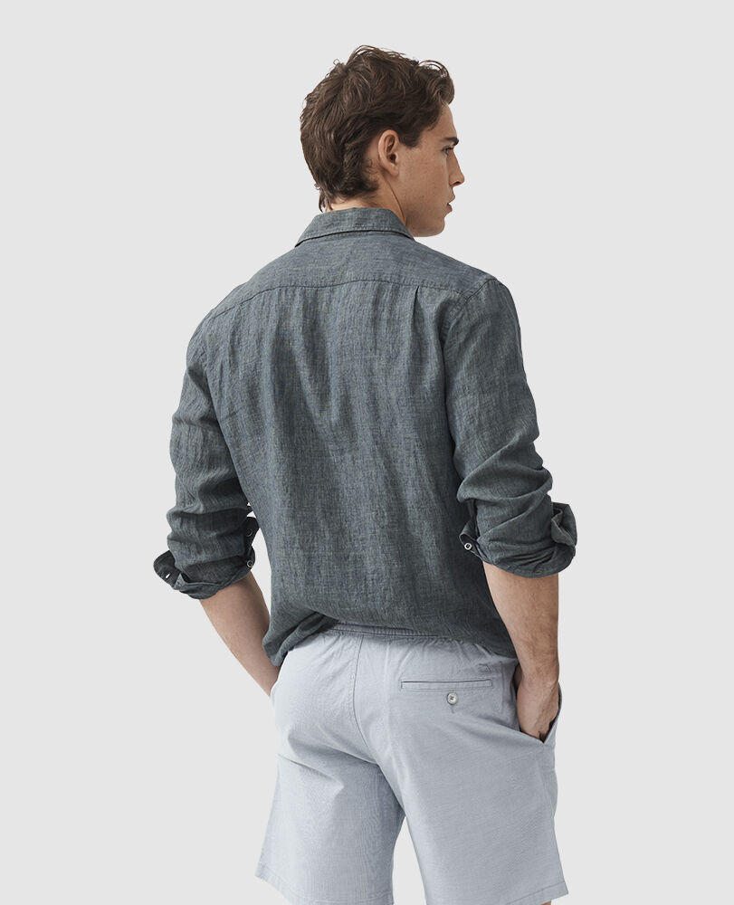 Coromandel 2 Sports Fit Shirt, ASH, Back