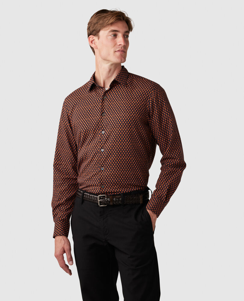 Middle Valley Sports Fit Shirt, MARINE, Front