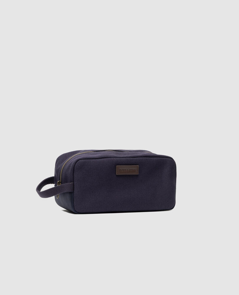 Ponsonby Wash Bag, NAVY, Off Front