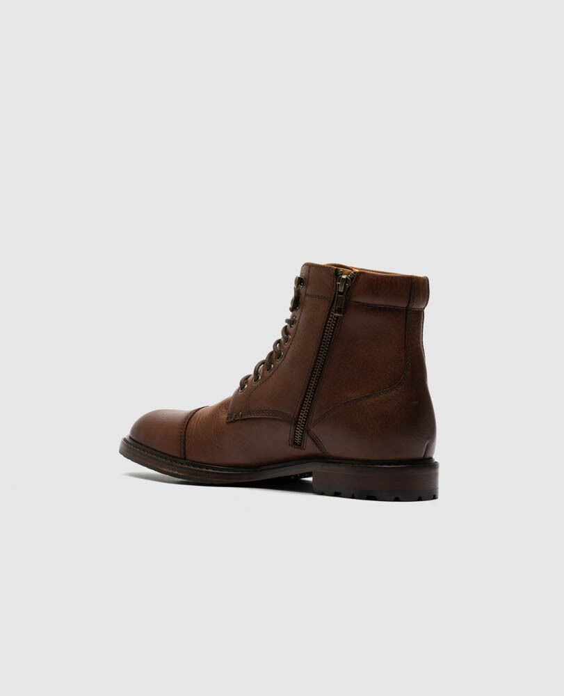 Glenorchy 1946 Military Boot, COGNAC, Flat Lay
