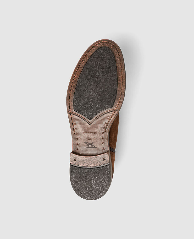 Port Wells Zip Boot, CHOCOLATE SUEDE